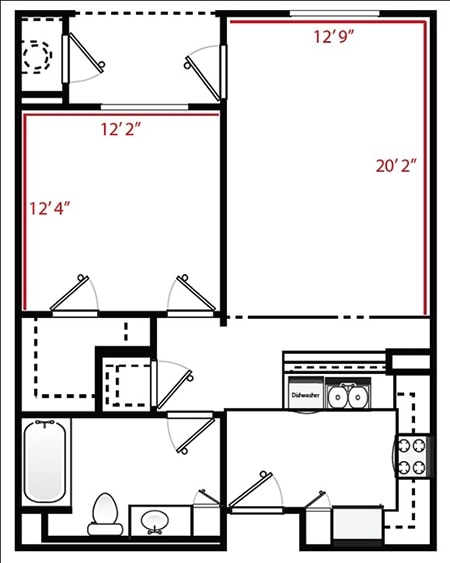 Floorplan - Ventana Senior Apartments