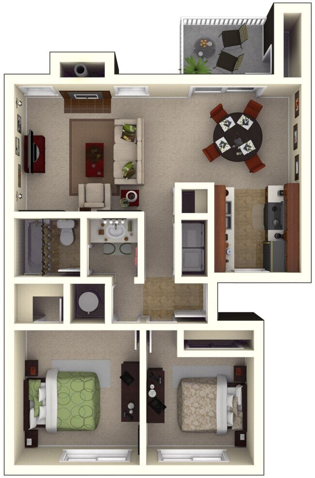Floorplan - Sandpiper Village Apartment Homes