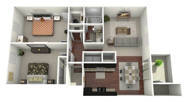 Floorplan - Whispering Hills Apartments