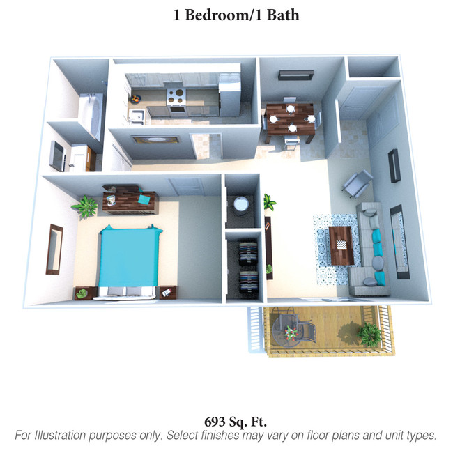 Floorplan - Oakwood Apartments