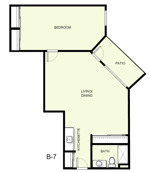 1BR/1BA - The Fairmont Independent Senior Living