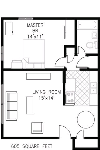 1BR/1BA - Broadway West Apartments