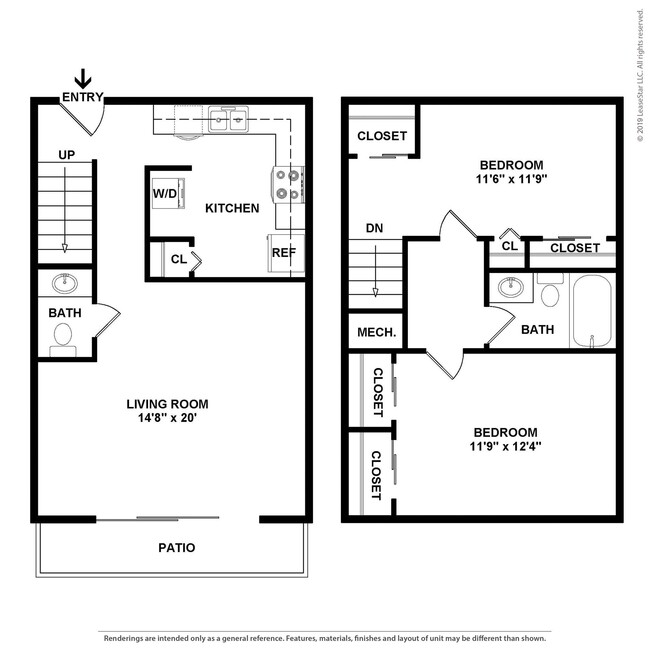 Floorplan - Buckingham Place Apartments