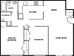 2BR/1BA - Forest Village Apartments