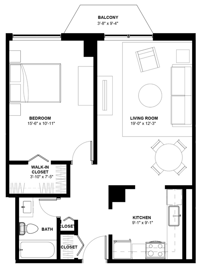 Floorplan - 1250 Lasalle