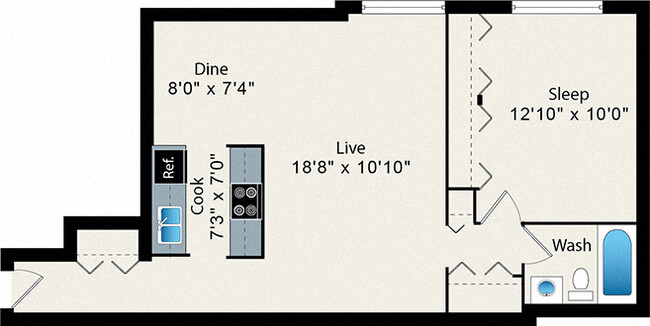 Floorplan - Reside on Pine Grove