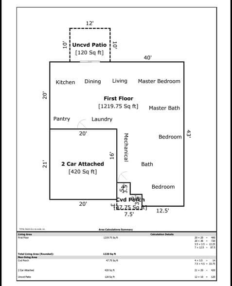 Layout - 3242 N Stanley Rd