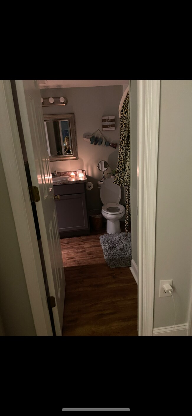 from bedroom with view to bathroom - 1100 Wheat St