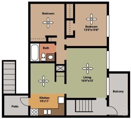 Floorplan - La Aloma Apartments