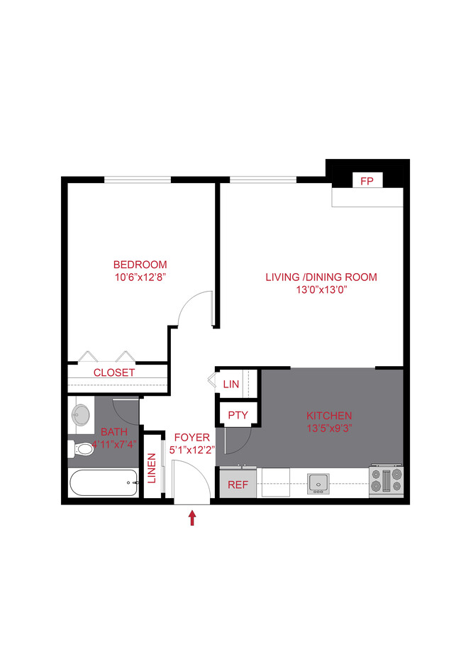 Floorplan - 1430 Humboldt