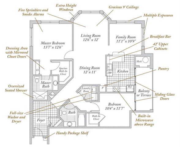 Floorplan - Evergreens at Columbia Town Center