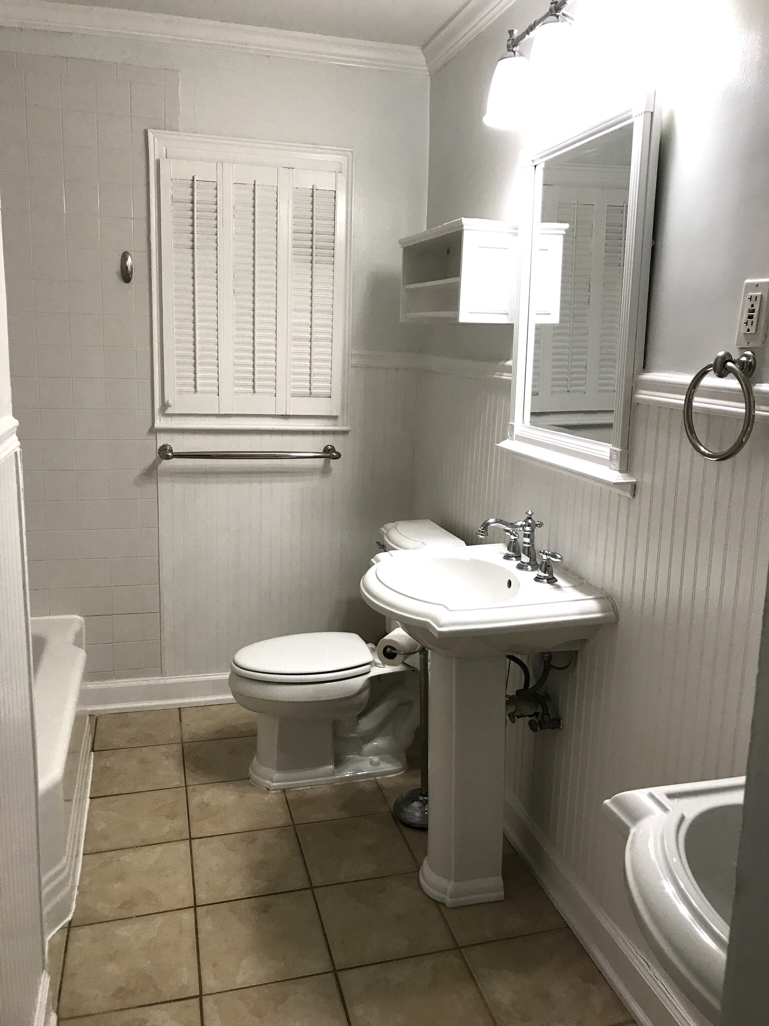 Bathroom with double vanity, bath and shower - 633 Clairmont Cir