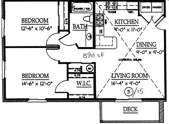 2BR/1BA - Baltimore Estates