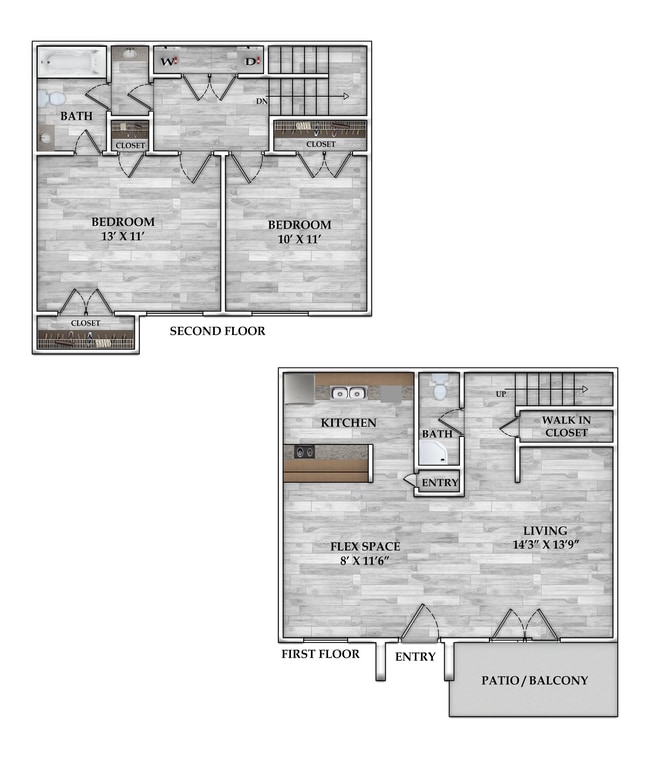 2x1.5 TH 978 SF - Serena Village Apartments
