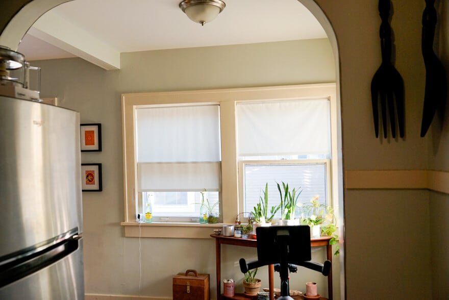 View of Dinink Nook from Kitchen - 512 N Santa Fe Ave