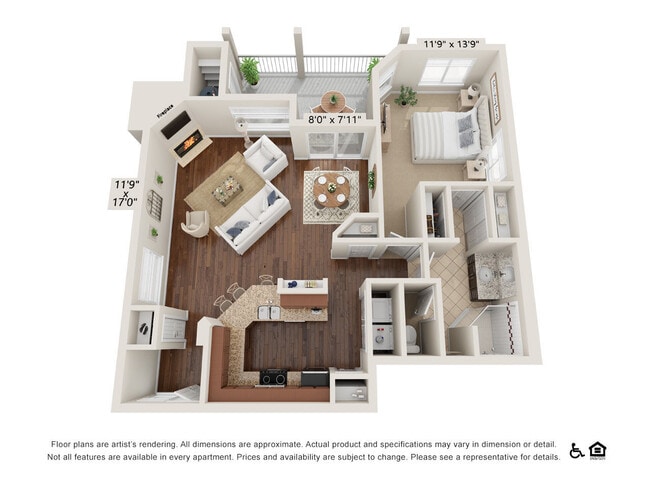 1CA floor plan Somerset Townhomes - Somerset Townhomes