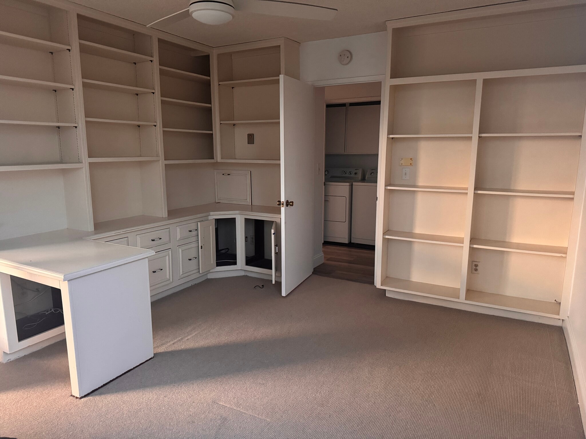 3rd bedroom/ office with half bath & room for bed - 8701 Delgany Ave