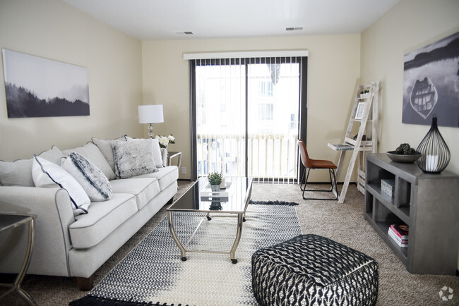 1 BR Staged - Living Room