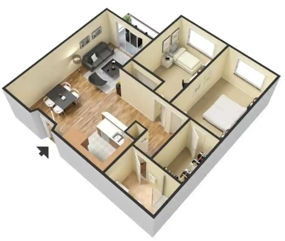 Floorplan - 55+ FountainGlen Goldenwest Senior Apartments