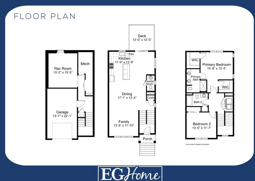 Specs - but will be French doors separating family room - 113 Shea Cir