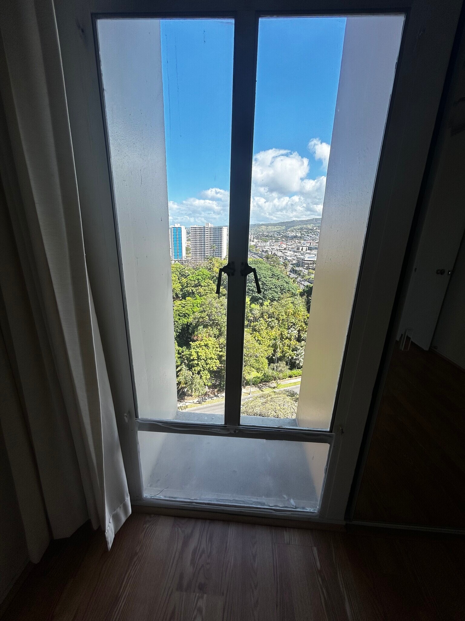 View from bedroom #1 - 1515 Nuuanu Ave