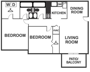 2BR/2BA - Millbrook Pointe Apartments