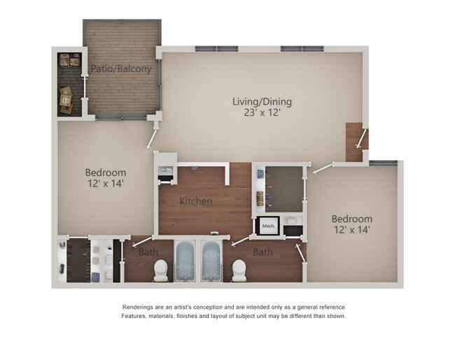 Floorplan - Village Green Apartments