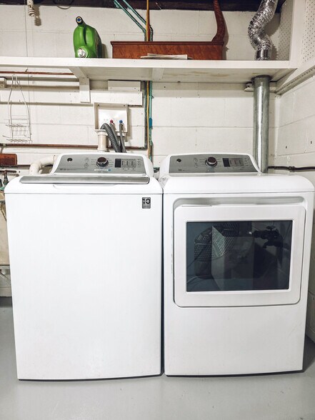 Laundry area, basement - 1008 W Singing Woods Rd