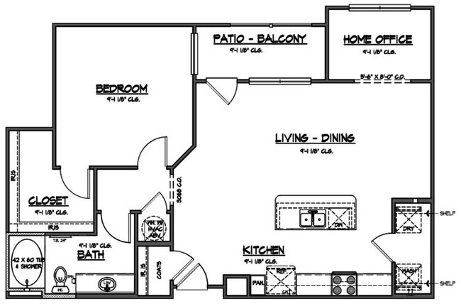 Floorplan - Independence Heights Apartments