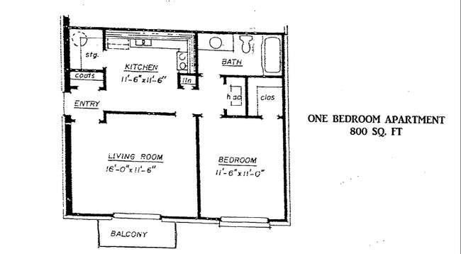 1BR/1BA - Nottingham North Apartments