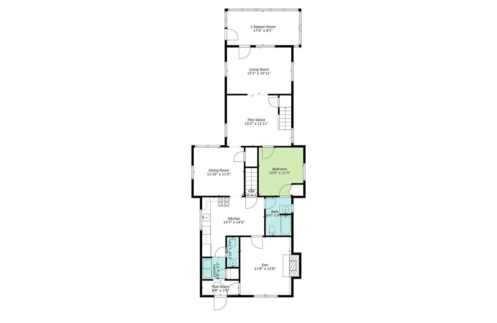 Main Floor Plan - 174 W 7th St