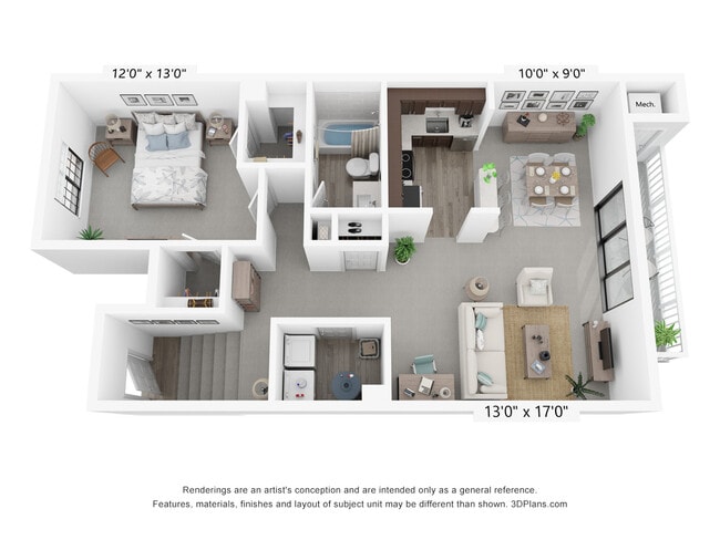 Floorplan - River Oaks Apartments of Rochester Hills