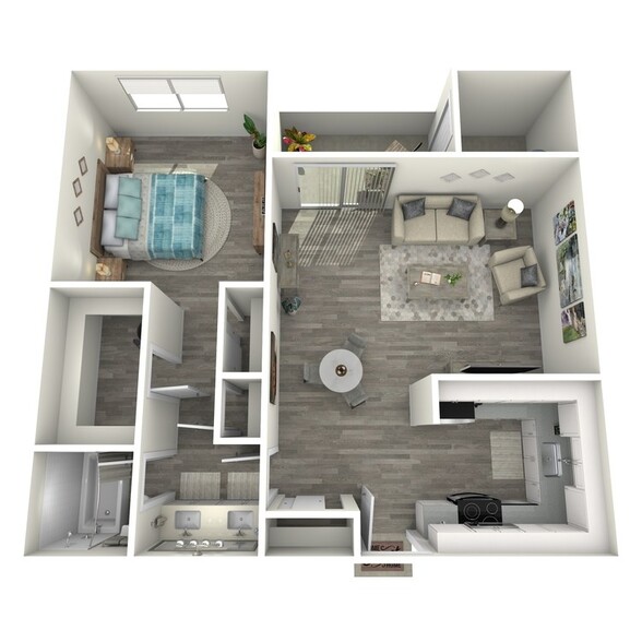 Sunrise-1x1_593 sq ft. - Nines at Lakeside