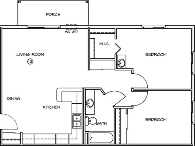 2BR/1BA - Manawa Estates