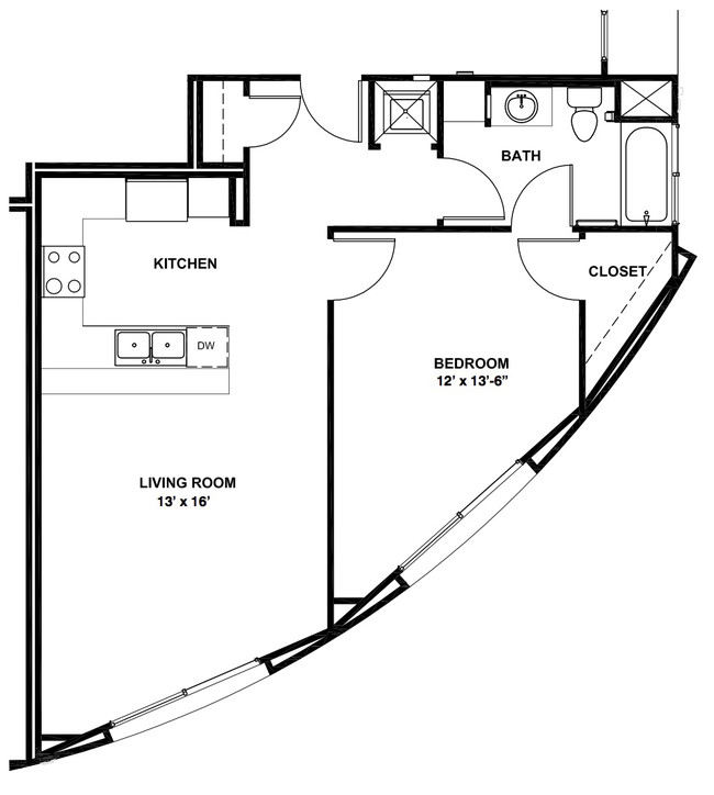 Floorplan - Crest Urban Apartments