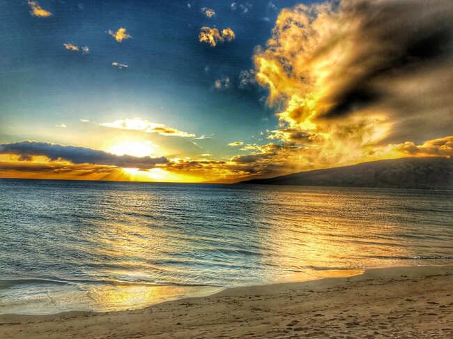 sunsets from the same beach just steps away - 1450 S Kihei Rd