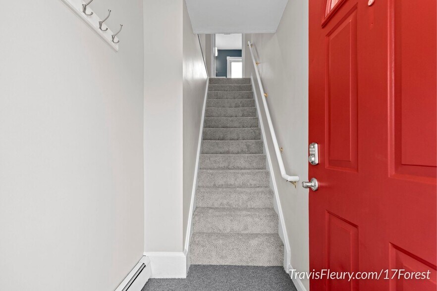 Stairs from entry - 17 Forest St