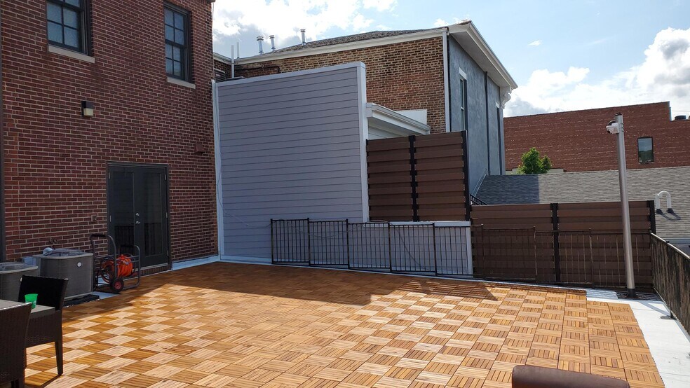 Rear patio off 2nd floor kitchen entry - 808 Main St