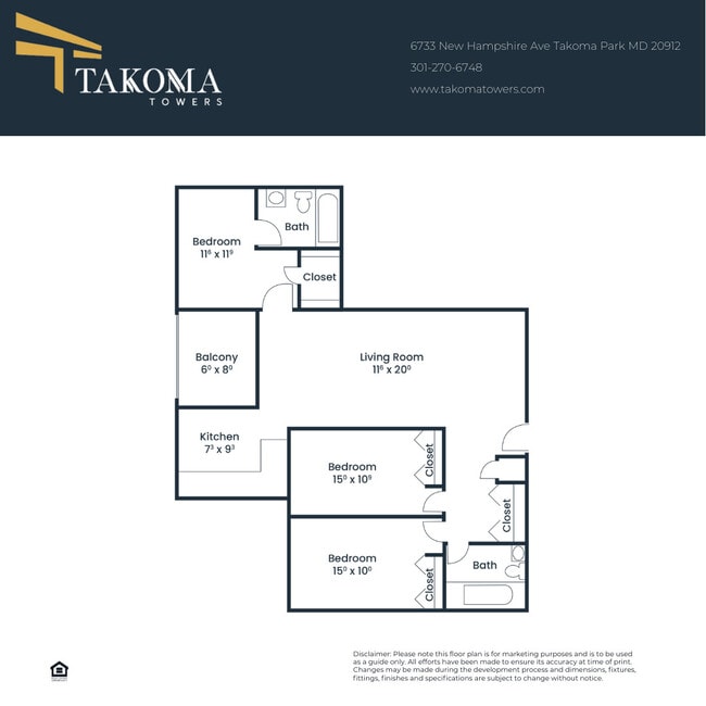 Floorplan - Takoma Towers