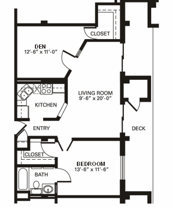 1BR/1BA Den - Immanuel Village