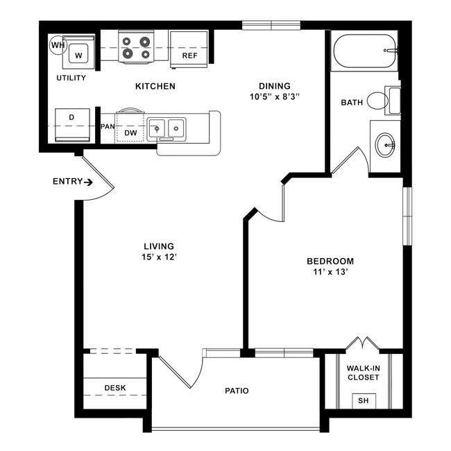 Floorplan - Lodge at Guadalupe Apartments LP