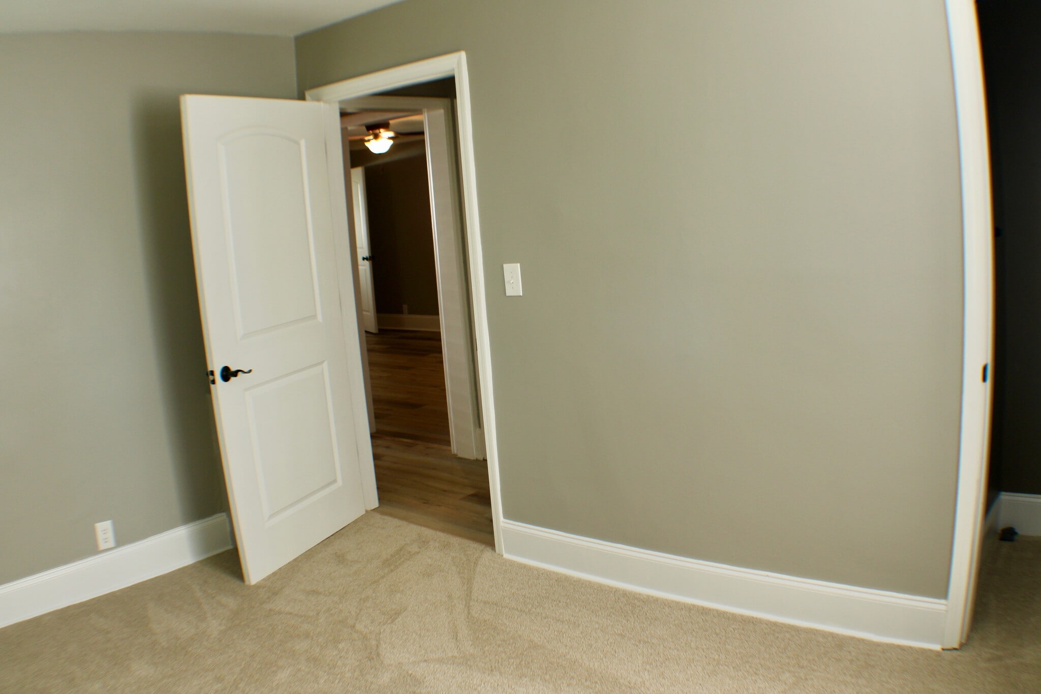 Exit out of the carpeted bedroom - 311 Paris Mountain Ave