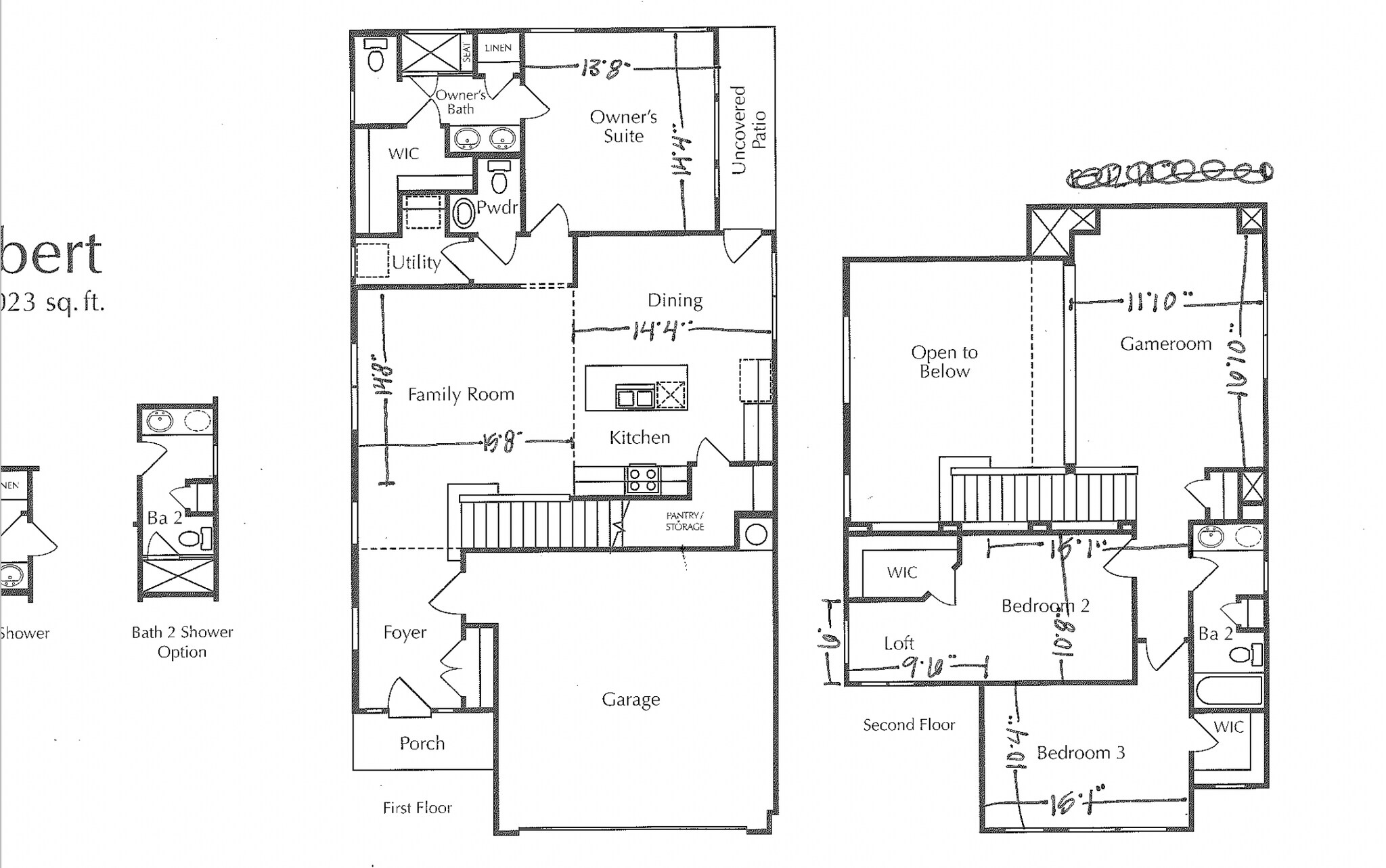 Floor Plan with measurements - 512 Turkey Creek Cv