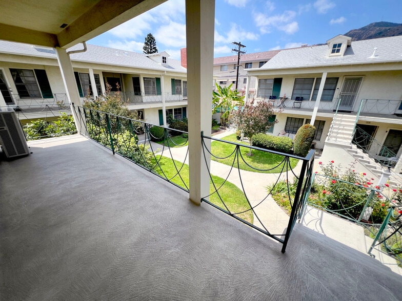 Front balcony for unit F. - 1327 N Central Ave