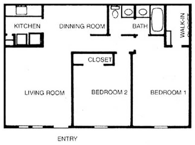 Floorplan - Willow Tree Apartments