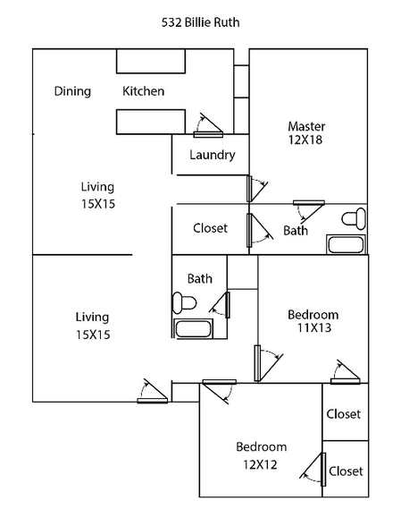 Floorplan - 532 Billie Ruth Ln
