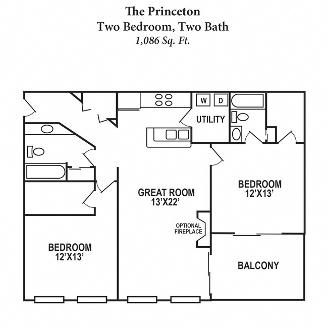 Floorplan - Woodhills Apartments