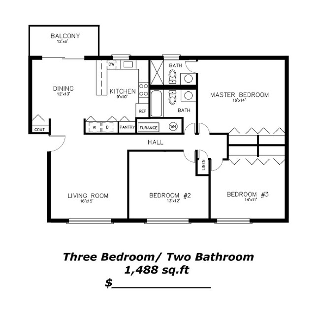 3 bedroom - Buford Heights Apartments