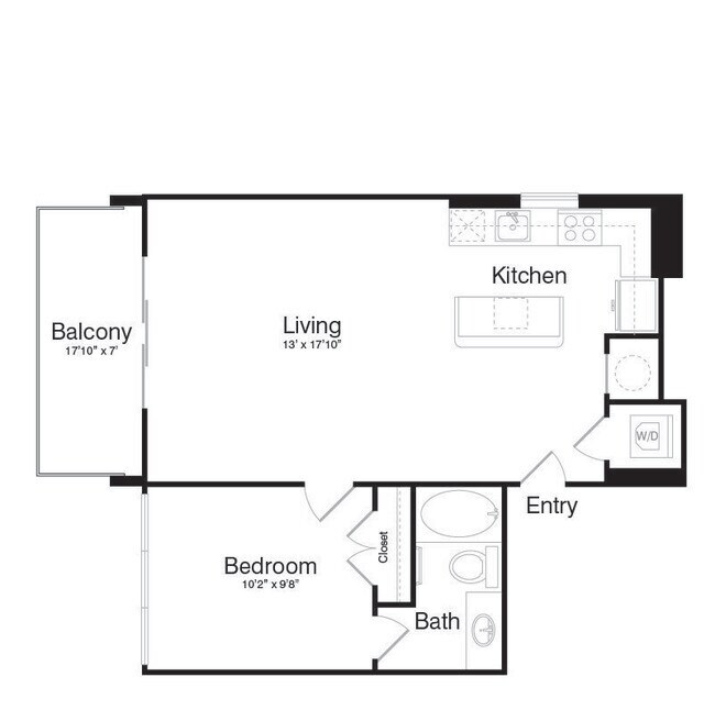 Floorplan - The Katy at Victory Park