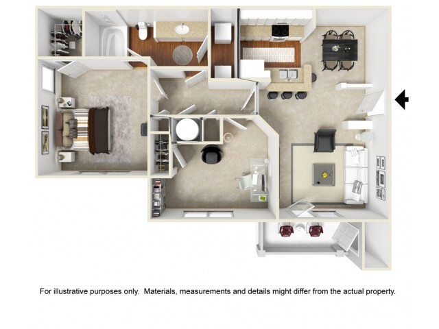 1 Bedroom 1 Bathroom with Study - Astoria Apartment Homes